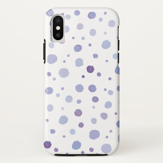 handgemalte Polka Punkte Case-Mate iPhone Hülle (Rückseite)