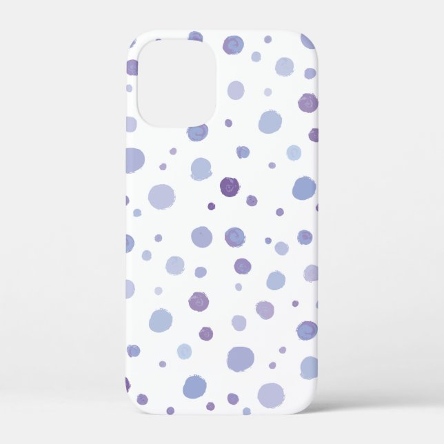 handgemalte Polka Punkte Case-Mate iPhone Hülle (Rückseite)