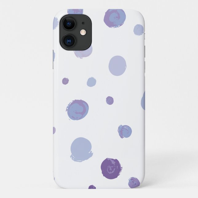 handgemalte Polka Punkte Case-Mate iPhone Hülle (Rückseite)