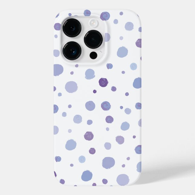 handgemalte Polka Punkte Case-Mate iPhone Hülle (Rückseite)