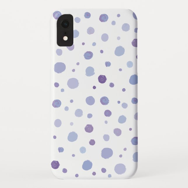 handgemalte Polka Punkte Case-Mate iPhone Hülle (Rückseite)