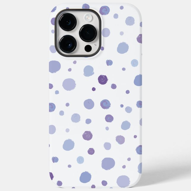 handgemalte Polka Punkte Case-Mate iPhone Hülle (Rückseite)