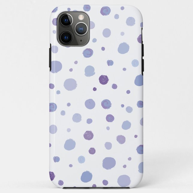 handgemalte Polka Punkte Case-Mate iPhone Hülle (Rückseite)