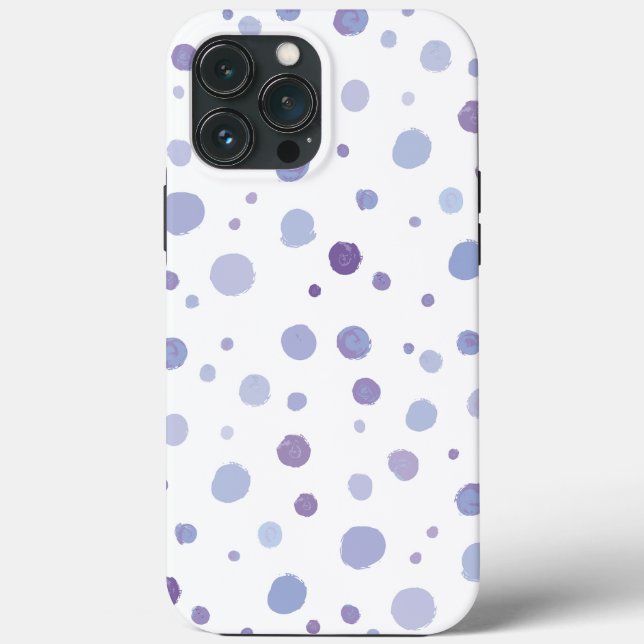 handgemalte Polka Punkte Case-Mate iPhone Hülle (Rückseite)