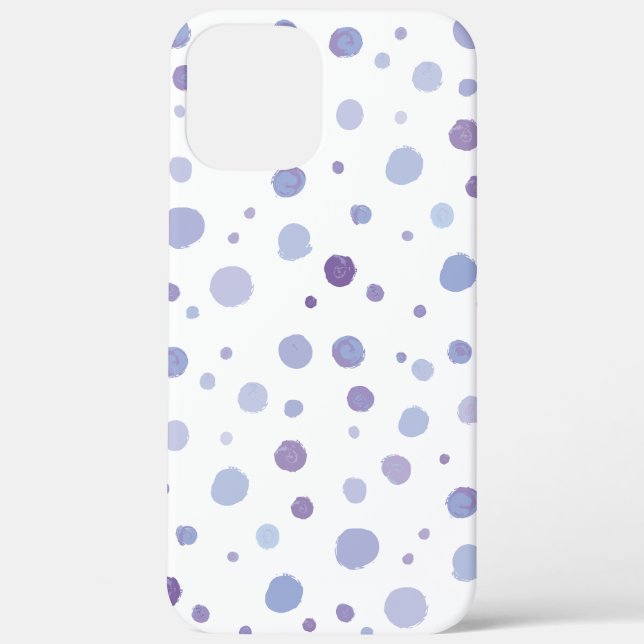 handgemalte Polka Punkte Case-Mate iPhone Hülle (Rückseite)