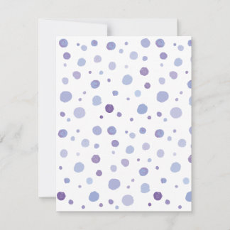 handgemalte Polka Punkte Einladung