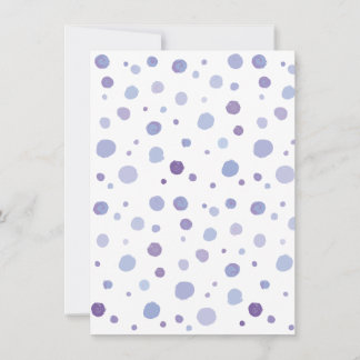 handgemalte Polka Punkte Einladung