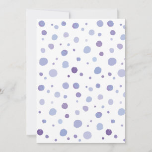 handgemalte Polka Punkte Feiertagskarte