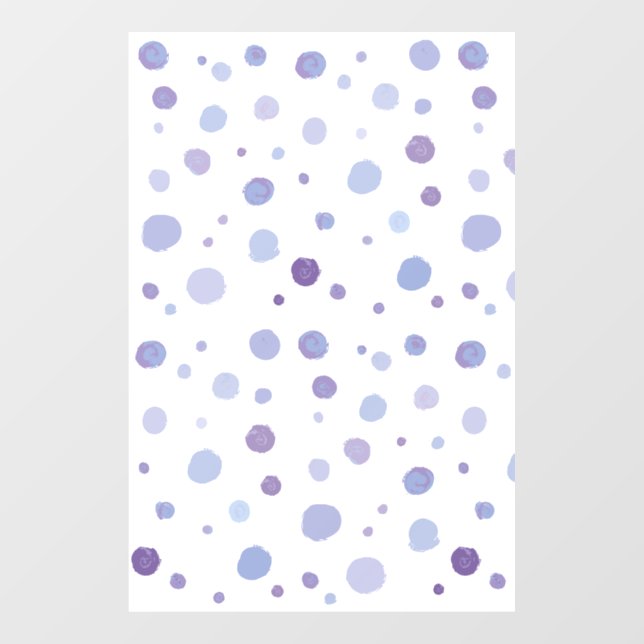 handgemalte Polka Punkte Fensteraufkleber (Blatt)