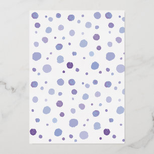 handgemalte Polka Punkte Folien Feiertagskarte