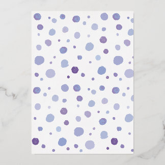 handgemalte Polka Punkte Folieneinladung