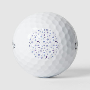 handgemalte Polka Punkte Golfball