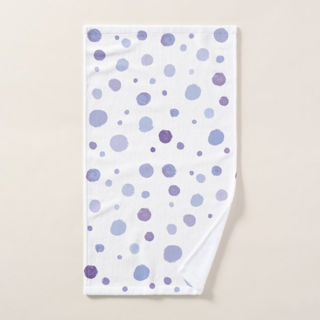 handgemalte Polka Punkte Handtuch (Handtuch)