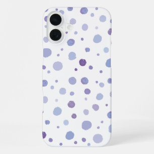 handgemalte Polka Punkte iPhone 16 Plus Hülle