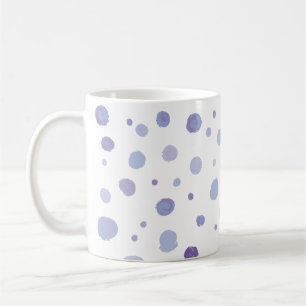 handgemalte Polka Punkte Kaffeetasse