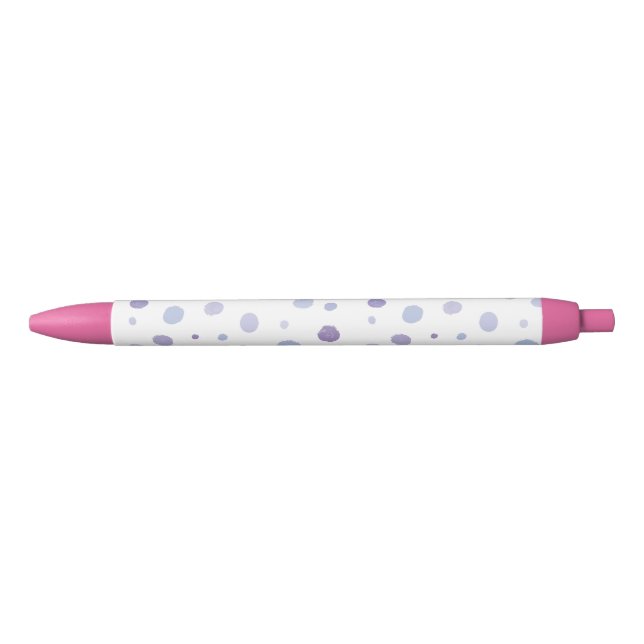 handgemalte Polka Punkte Kugelschreiber (Vorderseite)