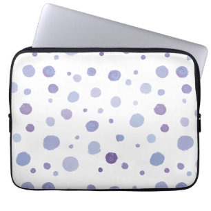 handgemalte Polka Punkte Laptopschutzhülle