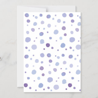 handgemalte Polka Punkte Magneteinladung