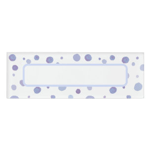 handgemalte Polka Punkte Namenschild