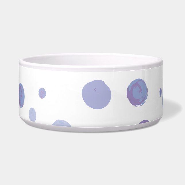 handgemalte Polka Punkte Napf (Vorderseite)