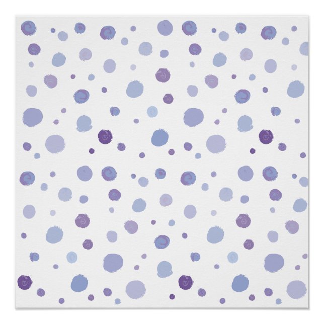 handgemalte Polka Punkte Poster (Vorderseite)