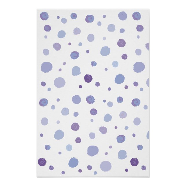 handgemalte Polka Punkte Poster (Vorderseite)