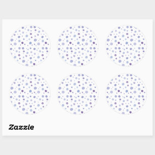 handgemalte Polka Punkte Runder Aufkleber