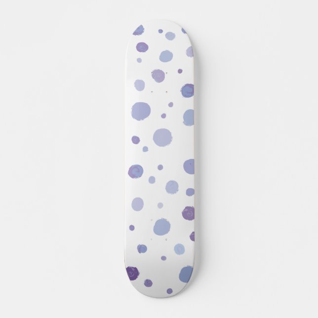 handgemalte Polka Punkte Skateboard (Vorne)