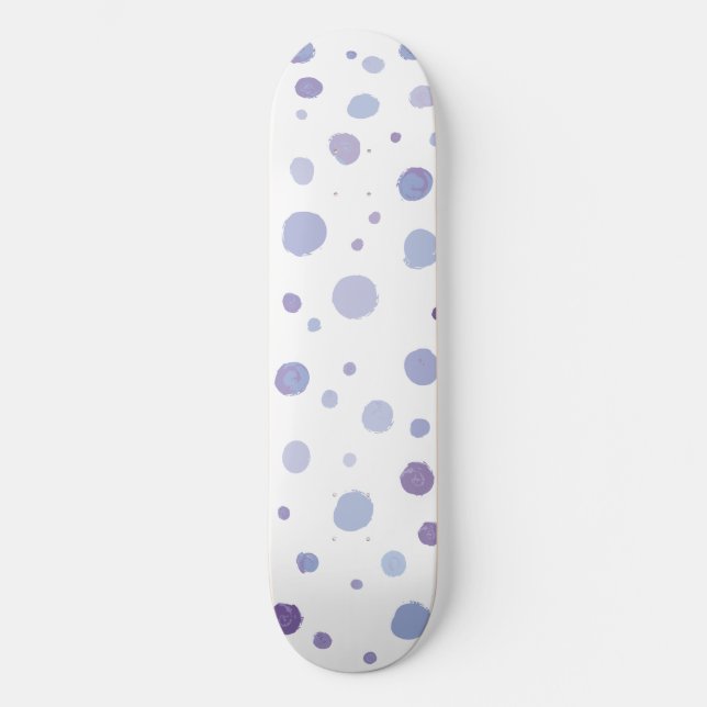 handgemalte Polka Punkte Skateboard (Vorderseite)