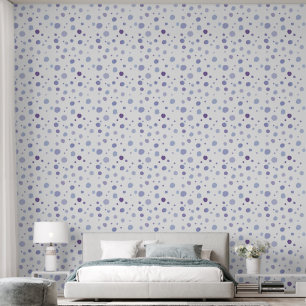 handgemalte Polka Punkte Tapete
