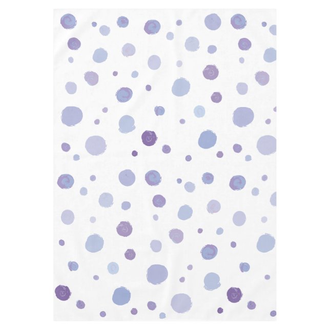 handgemalte Polka Punkte Tischdecke (Vorderseite)