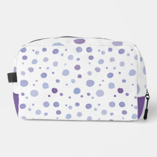 handgemalte Polka Punkte Waschbeutel