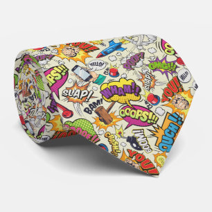 Handgemalte Pop-Art-Aktionsschlips Krawatte