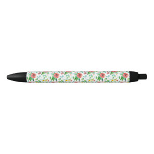 Handgemalte rosa Blume Blumenmuster-23498 Kugelschreiber