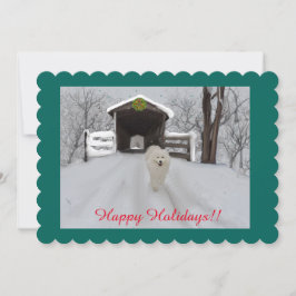 Handgemalte Samt-Flat-Holiday-Card skaliert Feiertagskarte