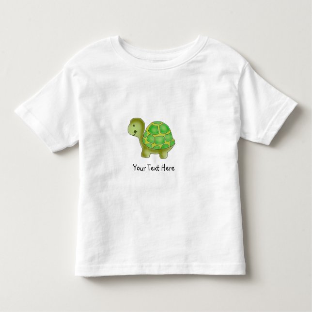 Handgemalte Schildkröte für Kinder - FERTIGEN Sie Kleinkind T-shirt (Vorderseite)