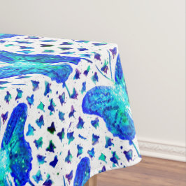 Handgemalte Schmetterlings-Tischdecke Tischdecke