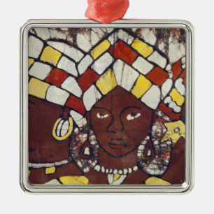 Handgemalte Textilien, die jeden Tag darstellen Ornament Aus Metall