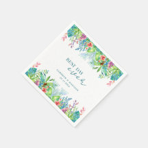 handgemalte Tropische Blume Hochzeit