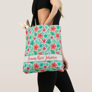 Handgemalte tropische Blume Sommer