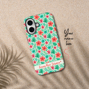 Handgemalte tropische Blume Sommer iPhone 16 Hülle