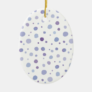 handgemalte Tupfen Keramik Ornament