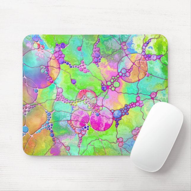 Handgemalte und digital gestrichene Muster Art 41 Mousepad (Mit Mouse)