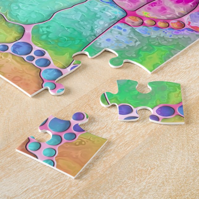 Handgemalte und digital gestrichene Muster Art 41 Puzzle (Seite)
