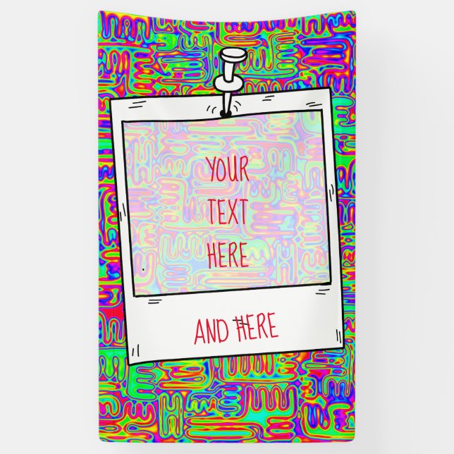 Handgemalte und digital gestrichene Muster Art 42 Banner (Vertikal)