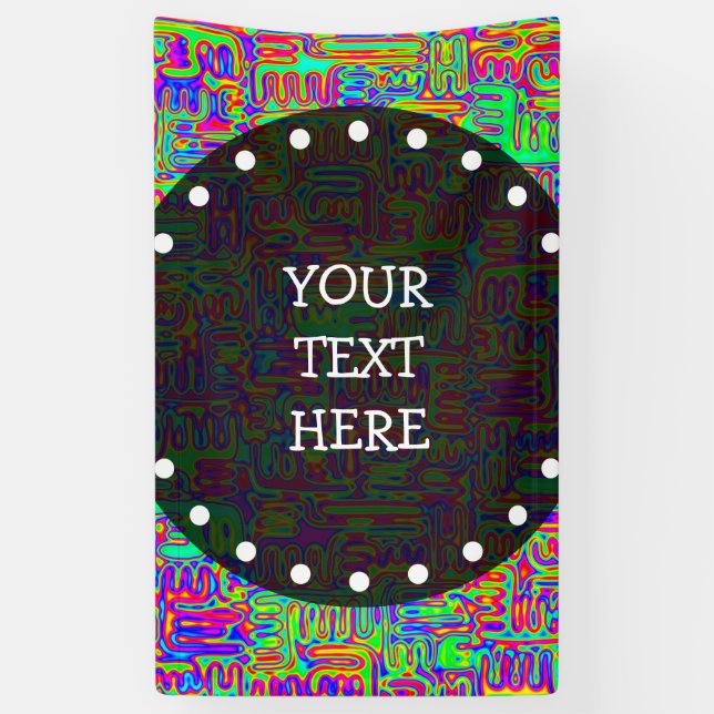 Handgemalte und digital gestrichene Muster Art 42 Banner (Vertikal)