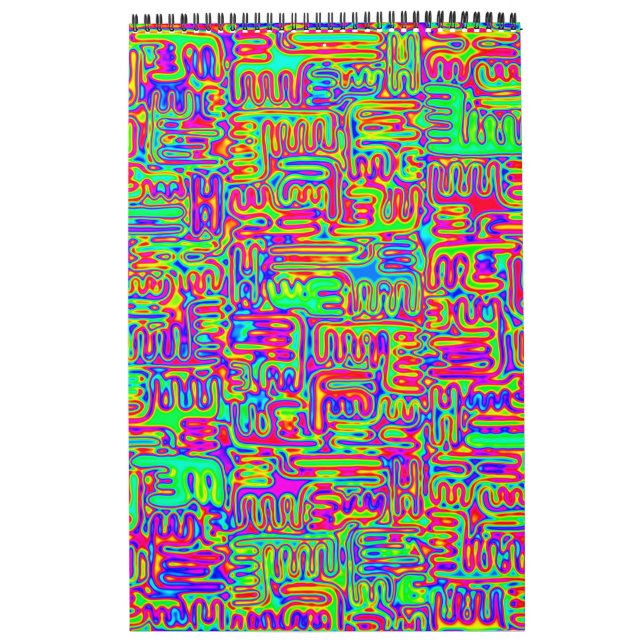 Handgemalte und digital gestrichene Muster Art 42 Kalender (Titelbild)