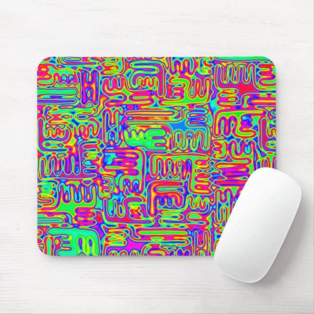 Handgemalte und digital gestrichene Muster Art 42 Mousepad (Mit Mouse)