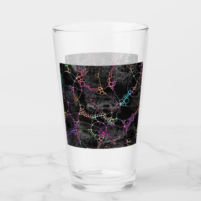 Handgemalte und digital gestrichene Muster Art 44 Glas (Vorderseite)