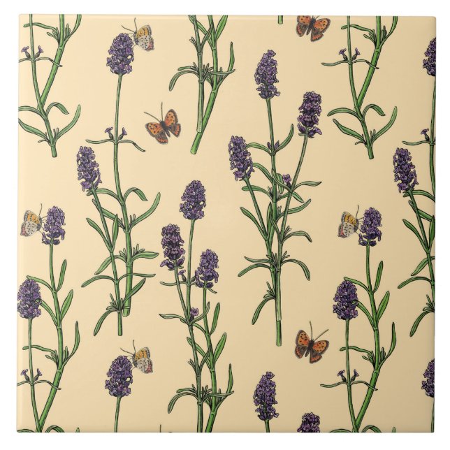 Handgemalte Wasserfarbe und Farbmuster mit Lava Fliese (Vorderseite)